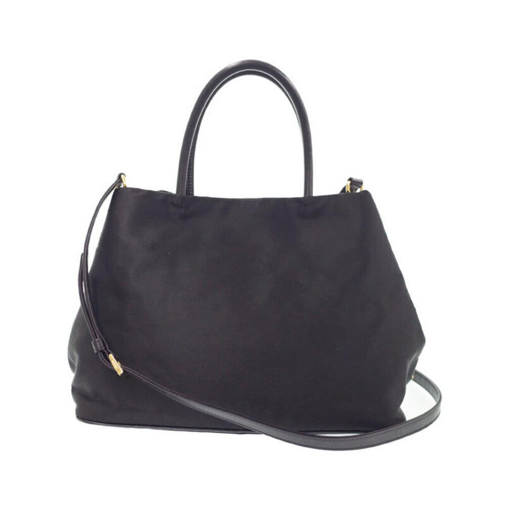 PRADA Ribbon Tessuto Fiocco Bow Handbag Shoulder Bag Black - Picture 2 of 5